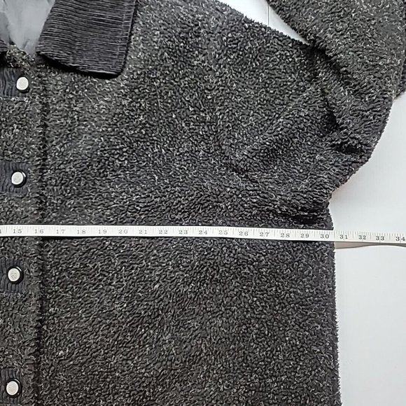 Vintage Anthony Richards Reversible Fleece Black Coat Overcoat Women’s 2XL - Picture 16 of 16